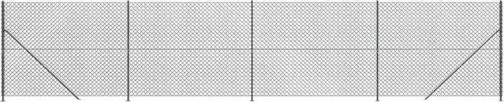 Immagine prodotto VidaXL Maschendrahtzaun mit Bodenflansch Anthrazit 1,6x10 m
