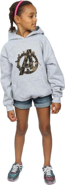 Image du produit - Sweat à capuche AVENGERS INFINITY WAR LOGO - Fille (140, 146)