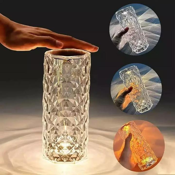 Actual product image PhoneLook Lamp d'ambiance tactile portable sans fil effet cristal LED multicolore 16 couleurs Grande taille ( (0.22 m)
