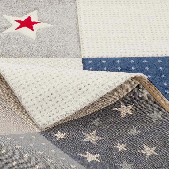 Image du produit Pergamon Tapis pour enfants Maui Kids Check Stars (80 x 160 cm)