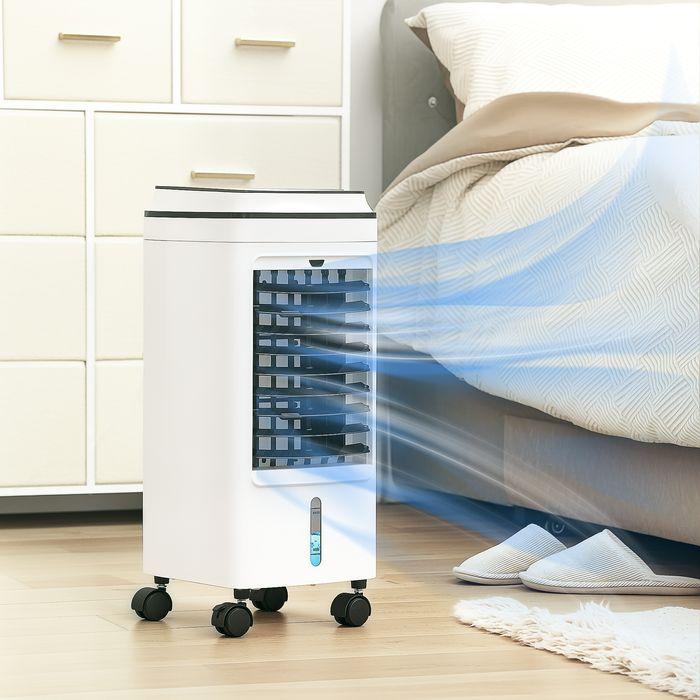 Image du produit Swisshandel24 3 in 1 Mobile Klimaanlage mit Luftbefeuchtung Wasserkühlung 4L für 20  Weiss (20 m²)