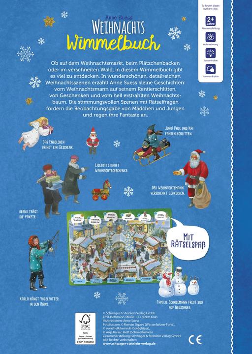 Produktbild Weihnachtswimmelbuch (Deutsch, Anne Suess, 2022)
