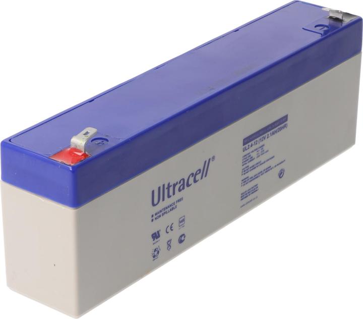 Image du produit Ultracell UL2.4-12 Accumulateur au plomb 12 volts 2,4 Ah, Faston 187, 4,8mm (12 V, 2.40 Ah)
