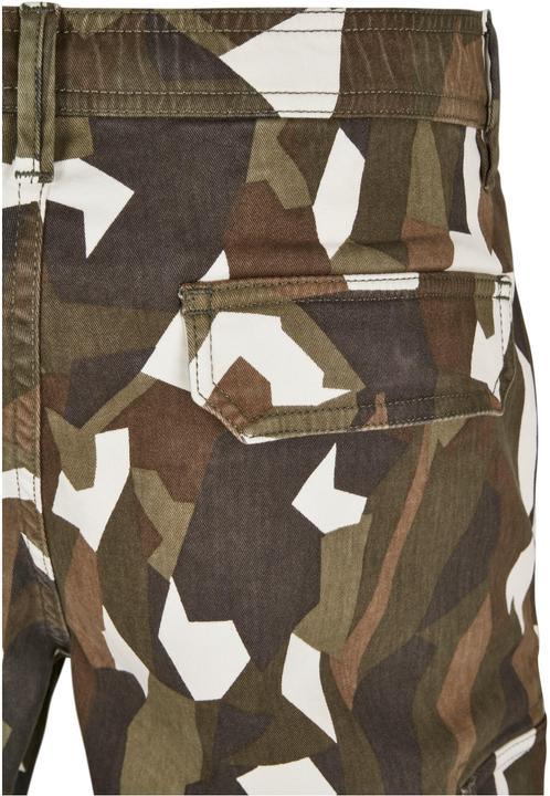 Immagine prodotto Urban Classics Pantaloncini Cargo in twill stretch mimetico geometrico (30)