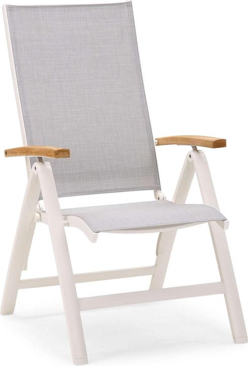 Image du produit Best Fauteuil pliant Cavalese blanc/teck