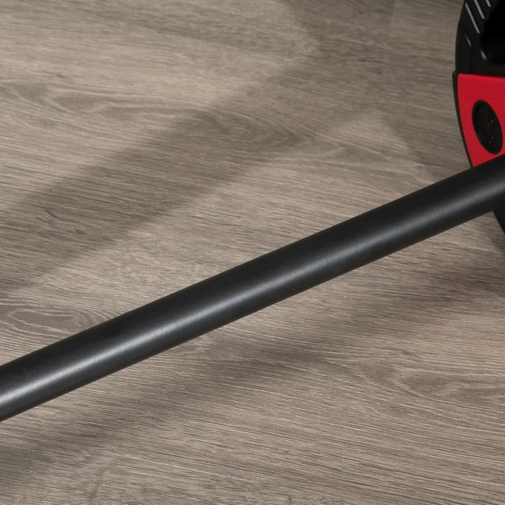 Produktbild Homcom Langhantel-Set 20 kg, inkl. 6 Hantelscheiben, rutschfeste Stange, schwarz+rot (2 x 5 kg)