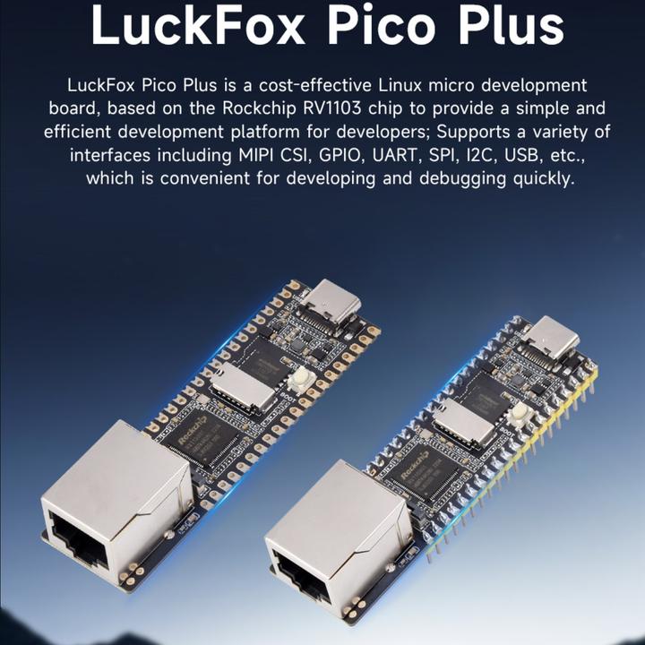 Immagine prodotto Luckfox Pico Plus RV1103 Scheda di sviluppo Linux Micro 128MB Flash ed Ethernet