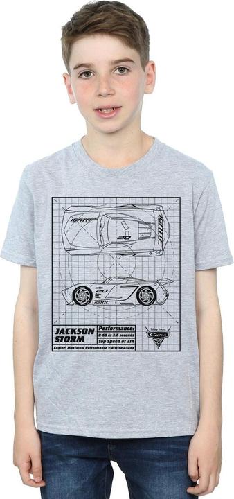Produktbild Disney Cars Jackson Storm Blueprint TShirt Jungen (152, 158)