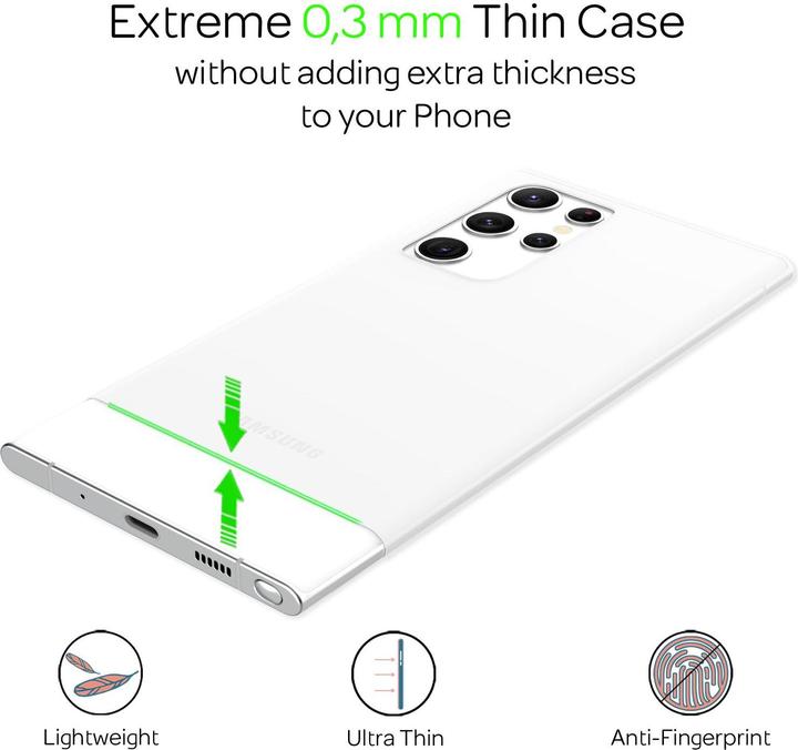 Produktbild Nalia Extrem Dünnes 0,3mm Mattes Hardcase (Samsung Galaxy S22 Ultra)