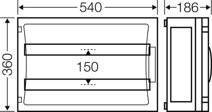 Immagine prodotto Hensel HEN FP 1439 ENYSTAR armadio automatico 54TE 2x27x18mm 2 file