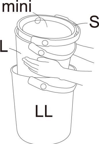Actual product image Omnioutil bucket (Ø 27 x 26.5 cm, 10 l)