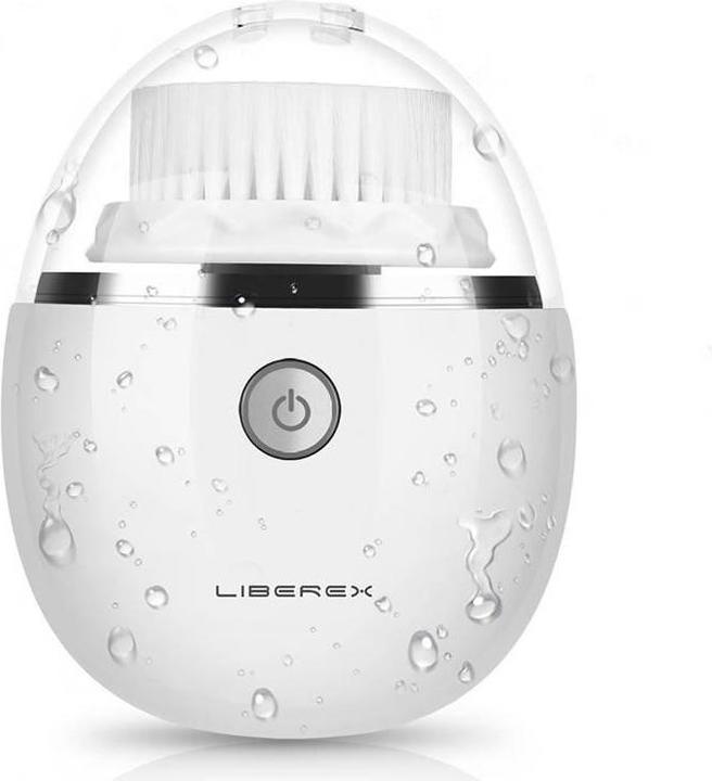 Actual product image Liberex Egg Vibrating Facial Cleansing Brush - White