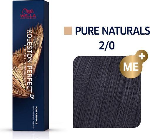 Actual product image Wella Koleston Pure Naturals (2/0 black)