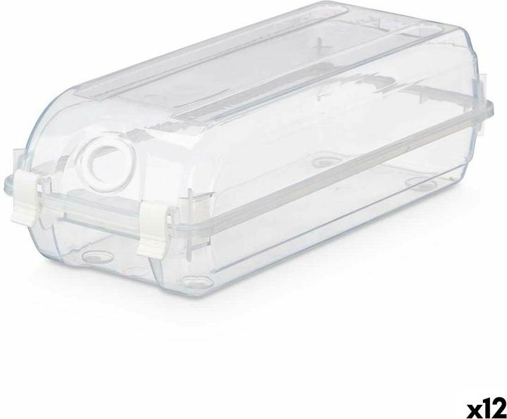 Produktbild Kipit Stapelbarer Schuhkarton G-420 Durchsichtig Kunststoff 14 x 10 x 32 cm (12 Stück)