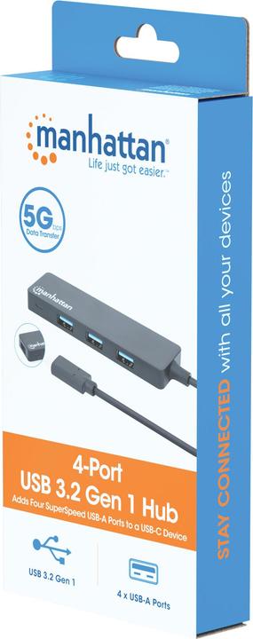 Actual product image Manhattan 164924 (USB-C, 4 Ports)