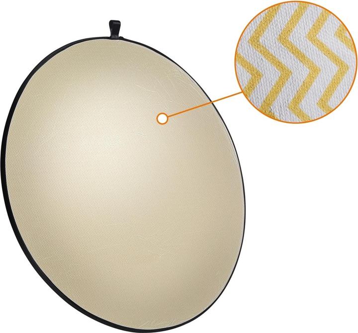 Image du produit Walimex Réflecteur pliable 5en1, ensemble ondulé, Ø107cm (Réflecteur rabattable, 107 cm)