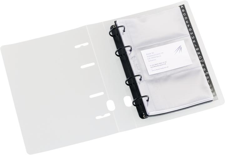 Actual product image Kolma Show book Visit 12.5x21 cm 4 rings filling height 2.5 cm colourless (125 x 210 mm, 35 mm, 1 Piece)