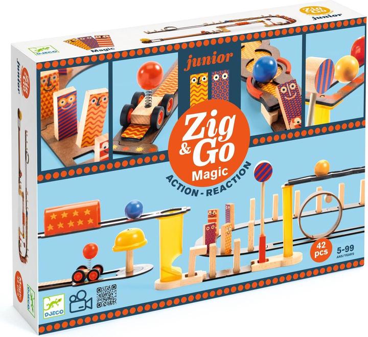 Actual product image Djeco Chain reaction game Zig & Go Junior