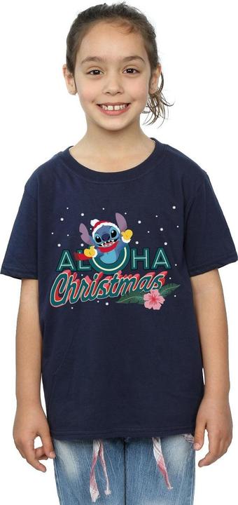 Produktbild Disney Lilo And Stitch Aloha Christmas TShirt Mädchen (140, 146)