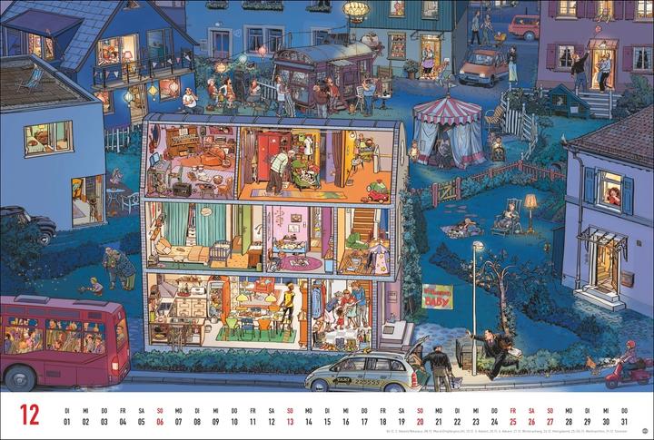 Produktbild Göbel & Knorr Wimmelbilder Edition Kalender 2026 (58 x 39 cm, Deutsch)
