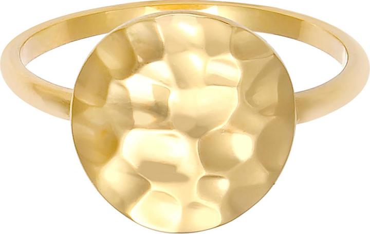 Produktbild Elli Ring Dot Plättchen Gehämmert 925 Silber (52, 925 Silber)