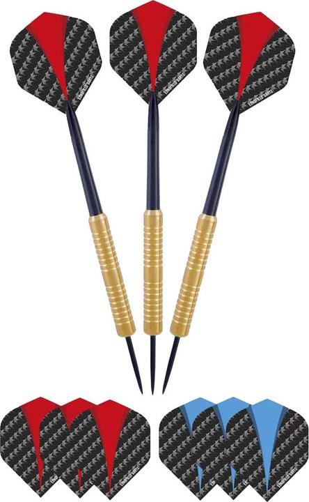 Immagine prodotto Longfield Darts Armadietto in legno con bersaglio in sisal con set di freccette incluso