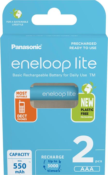 Actual product image Panasonic Eneloop Lite (2 pcs., AAA, 550 mAh)