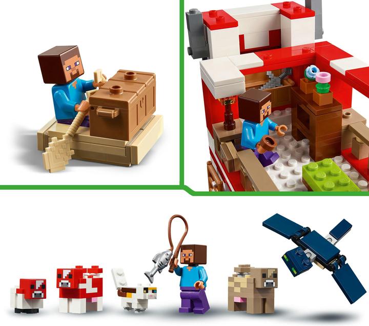 Immagine prodotto LEGO Das Pilzkuh-Haus (21270, LEGO Minecraft)