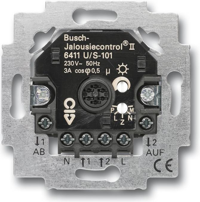 Immagine prodotto Busch-Jaeger Comando per tapparelle da incasso II 6411U/S-101 con valutazione del sensore 2 chiusure 690V