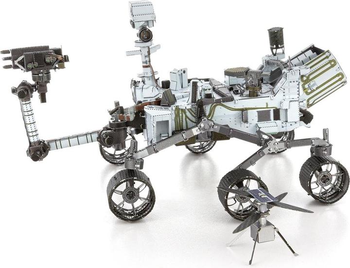 Actual product image Fascinations Metal Earth Space 3D Bricks : Mars Rover Perseverance & Ingenuity Helicopter