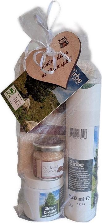 Produktbild ZNatur Geschenkset Zirben Holz Wohlfühl Bio Kosmetikset No.15 (Körperpflegeset)