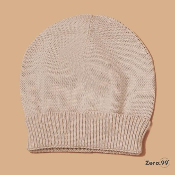 Immagine prodotto Zero.99 Babymütze gestrickt, 100% Baumwolle, 0–3 Monate (50, 56, 62)