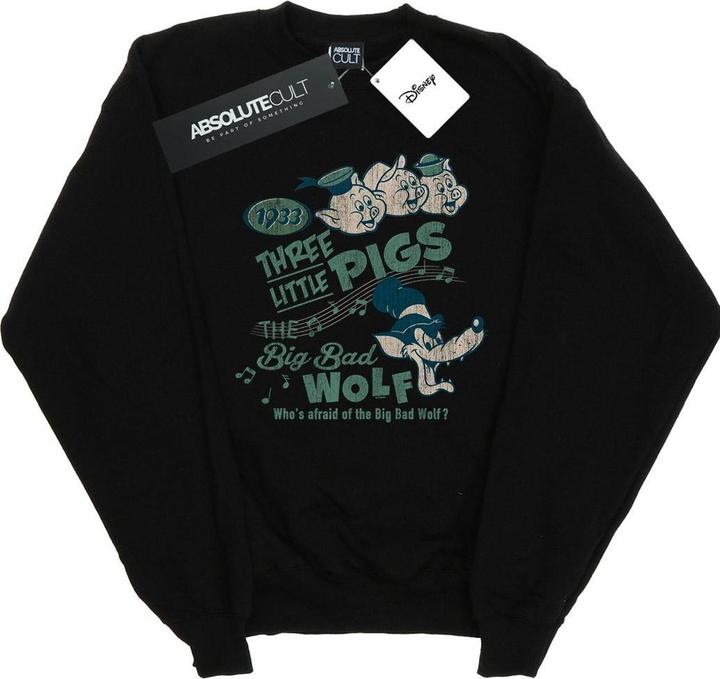 Produktbild Disney Three Little Pigs Who's Afraid Of The Big Bad Wolf Sweatshirt Mädchen (152, 158)