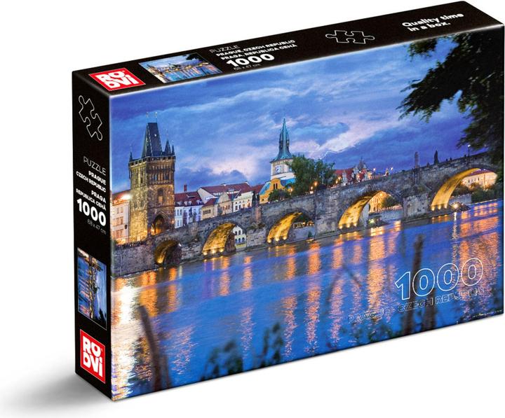 Actual product image D-Toys Puzzle 1000 Prague, View of the Charles Bridge (1000 pieces)