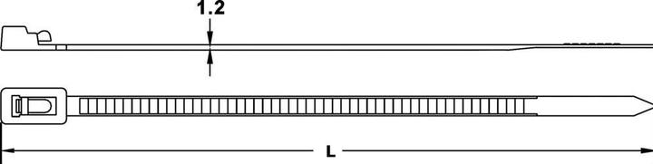 Actual product image Tru Components Wiederöffnungsbinder (125 mm, 100 pcs.)