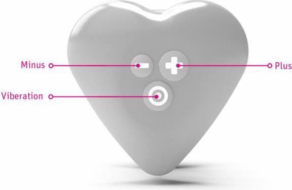 Actual product image Mystim Hearts Desire Lay-On Vibrator Rose