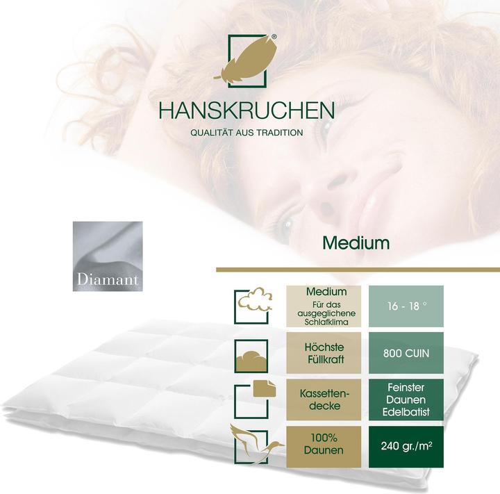 Actual product image Hanskruchen Diamant (840 g, 155 x 220 cm)