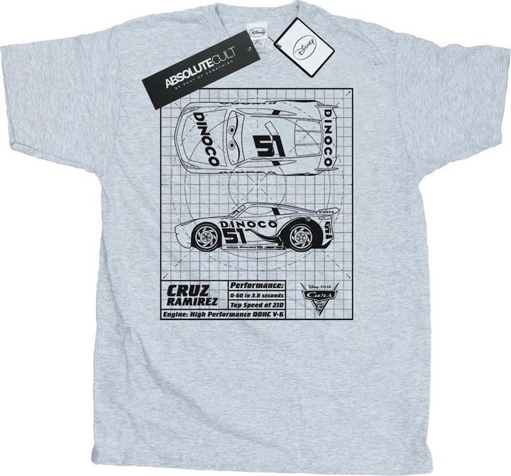 Disney Cars Cruz Ramirez Blueprint TShirt (XXL)