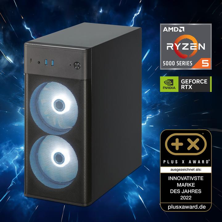 Produktbild Erazer Recon P45 R5 5500 16GB/1TB SSD RTX3050 Win 11 (AMD Ryzen 5 5500, 16 GB, 1024 GB)