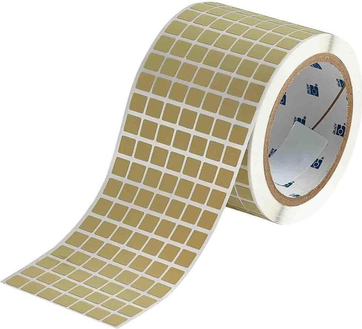 Image du produit Brady THT-38-724-10, Polyimide, Beige, mat, 9.53 x 9.53 mm, permanent, 7 pistes (10000 U.)