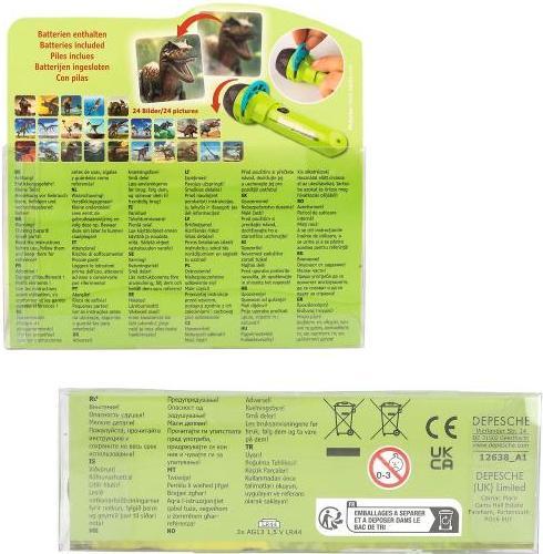 Produktbild Magni Dino World Taschenlampe mit Bildeffekten (12 cm)