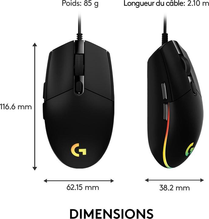 Actual product image Logitech G G203 Lightsync (Cable)