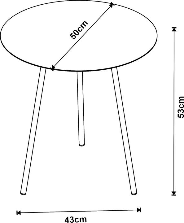 Actual product image En.Casa Sula (50 x 53 x 53 cm)