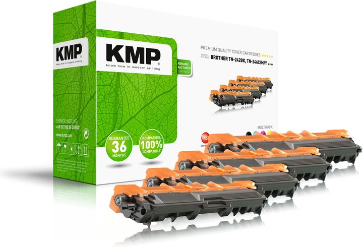 Produktbild KMP 4 B-T58V schwarz cyan magenta gelb Toner ersetzen brother - Refill - Tonereinhei (M, BK, C, Y)