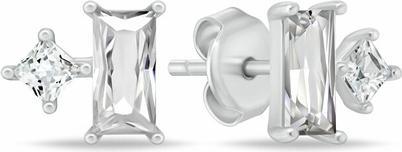 Produktbild Brilio Silver - Silver stud earrings with cubic zirconia EA1122W