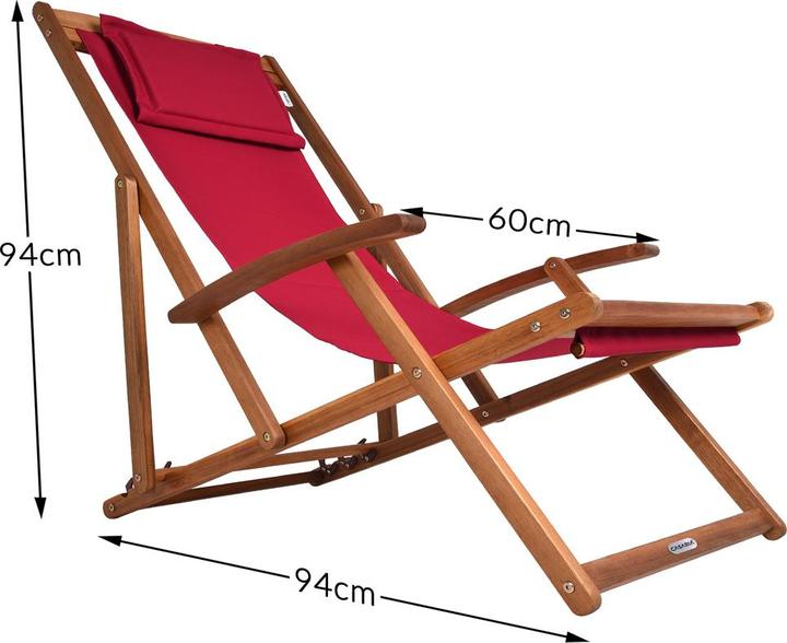 Produktbild Casaria Klappliegestuhl (94 cm)