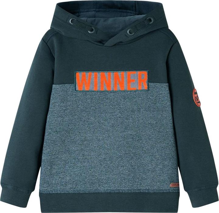 Image du produit VidaXL Sweat à capuche enfant vert foncé 140,Matériau : 92 (140)