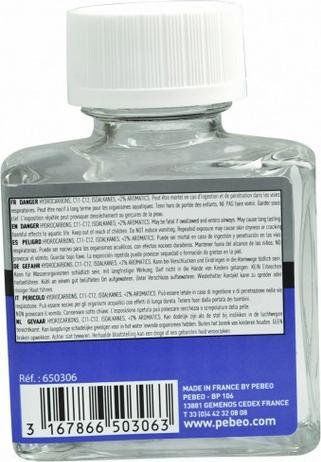 Actual product image Pebeo Odourless Mineral Spirit (75 ml)