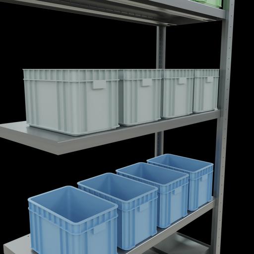 Immagine prodotto Schulte Lagertechnik MULTIplus250 sistema di alloggiamento aggiuntivo senza bulloni con bulloni di lunghezza