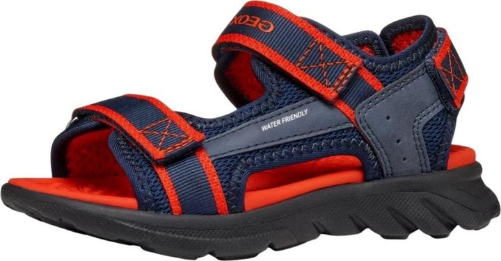 Navy/red